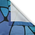 thumbnail image 3 of Ambesonne Blue and Black Kitchen Curtains, Blob Look Forms, 55"x39", Violet Blue Pale Blue, 3 of 3