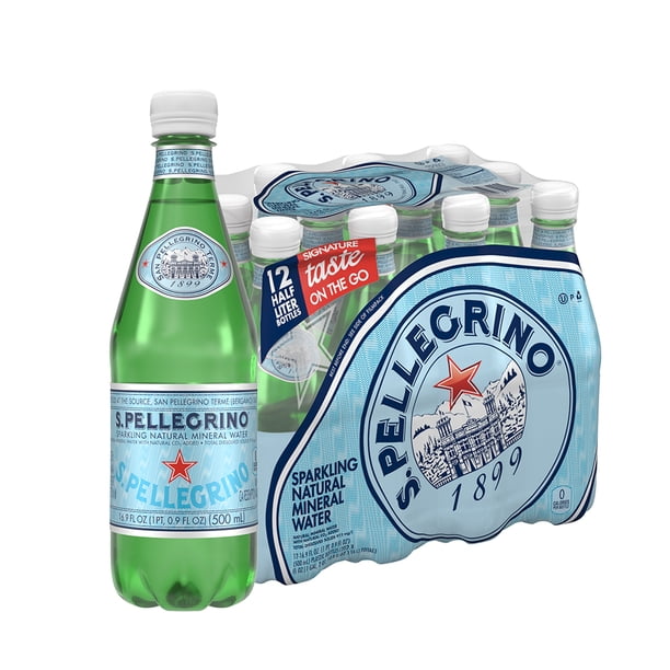 S.Pellegrino Sparkling Natural Mineral Water, 16.9 fl oz. Plastic