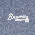 thumbnail image 2 of Men's Antigua  Heather Navy Atlanta Braves Hunk Quarter-Zip Top, 2 of 2