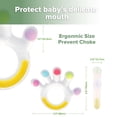 thumbnail image 4 of Palm Teether - Soft Silicone Baby Soothing Teether Pacifier - Frozen Teething Toy for 3M+ Babies - BPA Free (1 Pack), 4 of 7