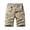 Beige, variant on Men's Heavy-Duty Multi-Pocket Cargo Shorts, Outdoor Beach Work Short Pants with Quick-Dry Fabric & Reinforced Hem ,Army Green L
