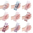 thumbnail image 4 of 22Pcs/pack Nail Wraps Women Nail Polish Strips Multi-Colors Self Adhesive Fingernail Stickers Nail Acrylic Nail Strips, 4 of 4