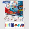 thumbnail image 3 of Muyoka Race Track Toys Juego de construcción Riel eléctrico Car Track Montado Toy Engineering Race Track Toys Road Race Playset DIY para niños mayores de 3 años Regalo,92pcs Muyoka Hogar, 3 of 7