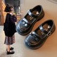 thumbnail image 2 of Viluyesy Girls Mary Jane Flats - Toddler Baby Soft Sole Leather Dress Shoes With Bow Princess Party Wedding Spring Summer Black Size 12.5, 2 of 10