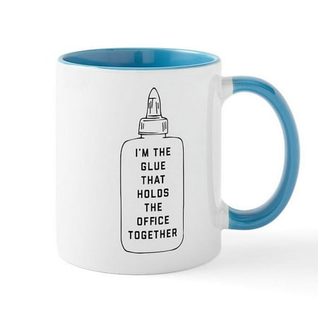 

CafePress - I m The Glue That Holds The Offi - 11 oz Ceramic Mug - Novelty Coffee Tea Cup
