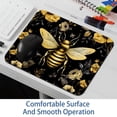 thumbnail image 6 of Bee Printed Square Desk Pad Mouse Pad Desk Mat Non-Slip Rubber Bottom – 8.3x9.8 Inch – Suitable for Office and Gaming, 6 of 6