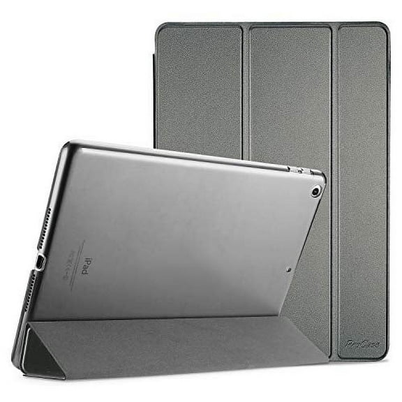 ProCase Smart Case for iPad 9.7 Inch iPad 6th/5th Generation Case 2018 2017(Model: A1893 A1954 A1822 A1823), Ultra Slim Lightweight Stand Case with Translucent Frosted Back Smart Cover -Metallic
