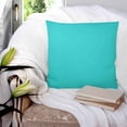 thumbnail image 3 of Turquoise 18x18 Pillow Covers Set of 2, Farmhouse Solid Teal Color Modern Art Throw Pillow Covers Decorative Couch Cushion Case, Microfiber Square Pillowcases for Bedroom Car Living Room, 3 of 7