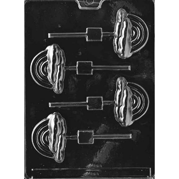 Grandmama's Goodies M010 Rainbow Lollipop Chocolate Candy Soap Mold with Exclusive Molding Instructions