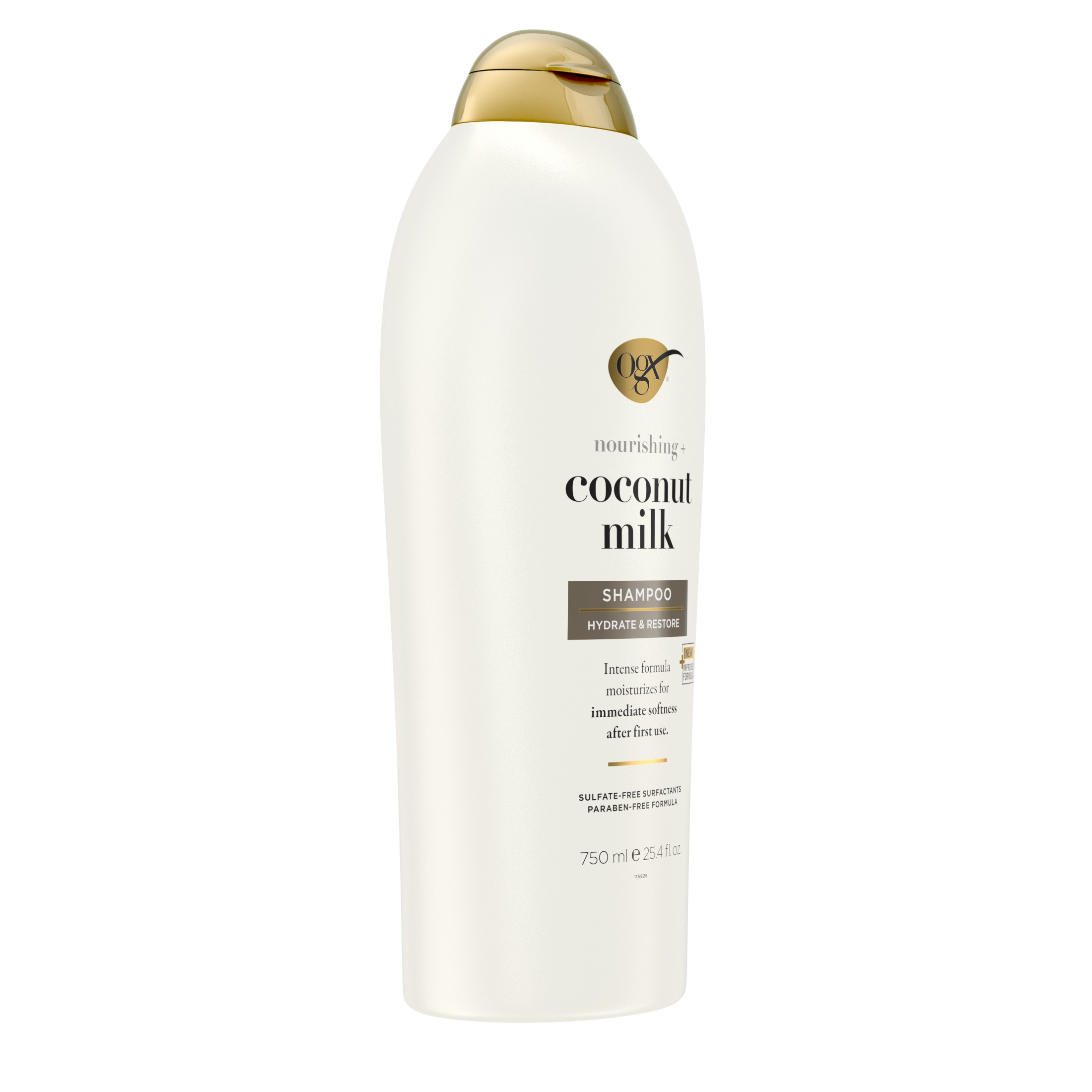 OGX Nourishing + Coconut Milk Moisturizing Daily Shampoo with Egg White Protein, 25.4 fl oz - image 5 of 10