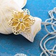 thumbnail image 2 of 12 paquetes de anillos de servilletas de flores huecas, hebillas de servilleta doradas de aleación,servilleteros para Pascua, Navidad, cena, decoración de boda Sincero  Hogar, 2 of 6