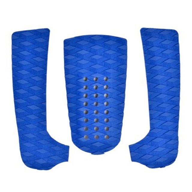 ZLight Tapis de Traction pour Planche de Surf, Tapis de Surf, Tapis de Pont en Eva, Adhérence, Tapis de Queue pour Planche à Roulettes, 3 Pcs/ensemble, Points Bleus
