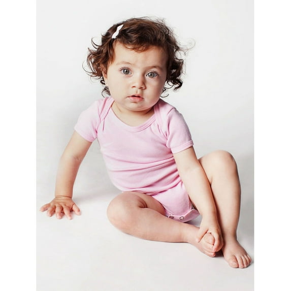 American Apparel Baby Rib Short-Sleeve One-Piece-4001