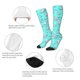thumbnail image 3 of Fotbe Seashell And Starfish Calcetas Divertidas Estampadas para Hombre y Mujer, Calcetas de Algodón hasta la Rodilla para Caminar, Correr, Enfermería y Embarazo, 3 of 6