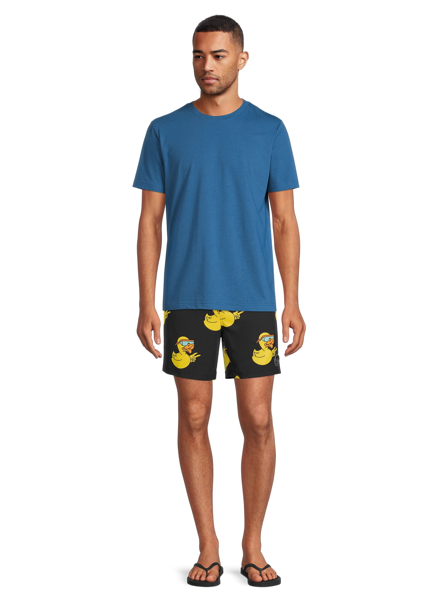 NEFF Men's Printed 7" Swim Trunks with Stretch