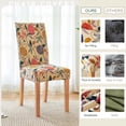 thumbnail image 4 of Chair Covers for Dining Room 4 Pack, Stretch Dining Chair Cover, Washable Spandex Kitchen Parsons Chair Slipcovers,Chair Covers for Home or Party, 4 of 6