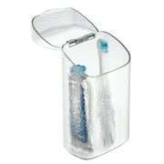 iDesign Rain Plastic Toothbrush Holder, Clear