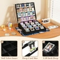 thumbnail image 6 of Card Sorting Tray Trading Card Display, 16-Compartment Wooden Trading Cards Organizer with Handle Design, Cards Sorter for Sports, Trading, TCG, Game, and Collection Display, 6 of 8