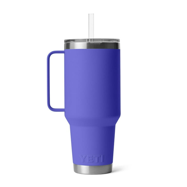 YETI, Rambler 42 Oz Straw Mug, Ultramarine Violet, with Straw Lid