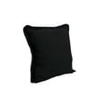 thumbnail image 2 of LR Home Bennett Set of 2 Fringed 20" x 20" Jet Black Cotton Adult Decorative Throw Pillows, 2 of 8