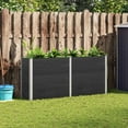 thumbnail image 1 of vidaXL Garden Raised Bed 200x50x91 cm WPC Grey, 1 of 4