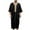 #118-Black, variant on Yaoyar Mens Middle Eastern Traditional Robe Mid Sleeve Round Neck Embroidered Men's Clothing Middle East Kaftan Saudi Arab Caftans Islamic Abaya Dress Dubai Robes