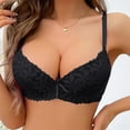 thumbnail image 2 of khonts,Women's Lace No Underwire Full Coverage Bras Wireless Full Coverage Bras Super Gathering Breathable Comfortable Bralettes Black M, 2 of 5