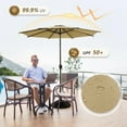 thumbnail image 5 of Abba Patio 11ft Outdoor  Patio Umbrella w/ Push Button Tilt and Crank, 8 Ribs, Brown, 5 of 9