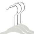 thumbnail image 2 of Casafield 50 Velvet Baby Hangers for Infant & Toddler Clothes, 11" - Ivory, 2 of 7