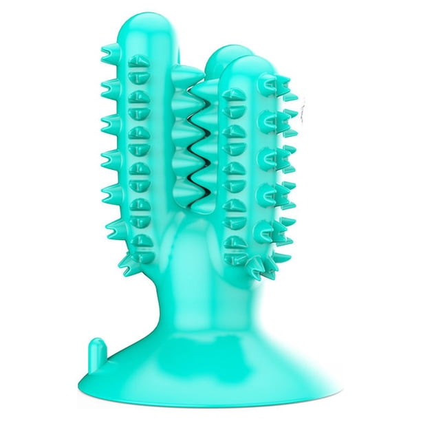 Cepillo de dientes para perros, juguete interactivo para masticar, juguete para perros con función de cuidado dental, caucho natural para perros pequeños