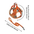 thumbnail image 4 of Miaoju Cat Harness and Leash Set, Escape Proof Vest, Soft Breathable Mesh, Easy Adjustable Fit, Snap Buckles, Sturdy Clip, Reflective Strips, for Small & Average Cats Walks, 4 of 5