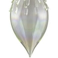 thumbnail image 5 of Northlight Transparent Iridescent Glass Teardrop Finial Christmas Ornament - 5" - Green, 5 of 6