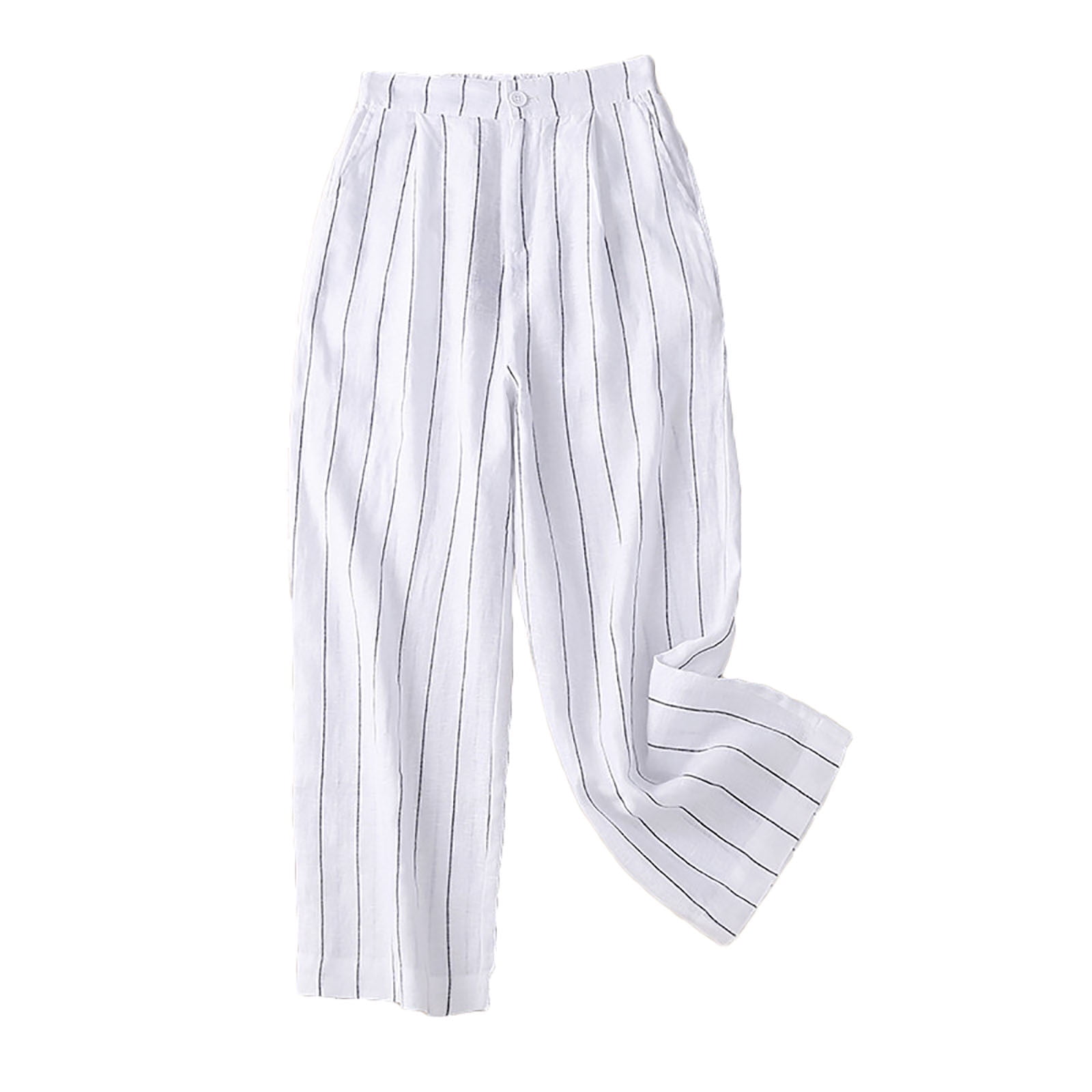 Dressy white linen pants clearance