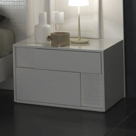 Rossetto Nightfly Right Night Stand in White