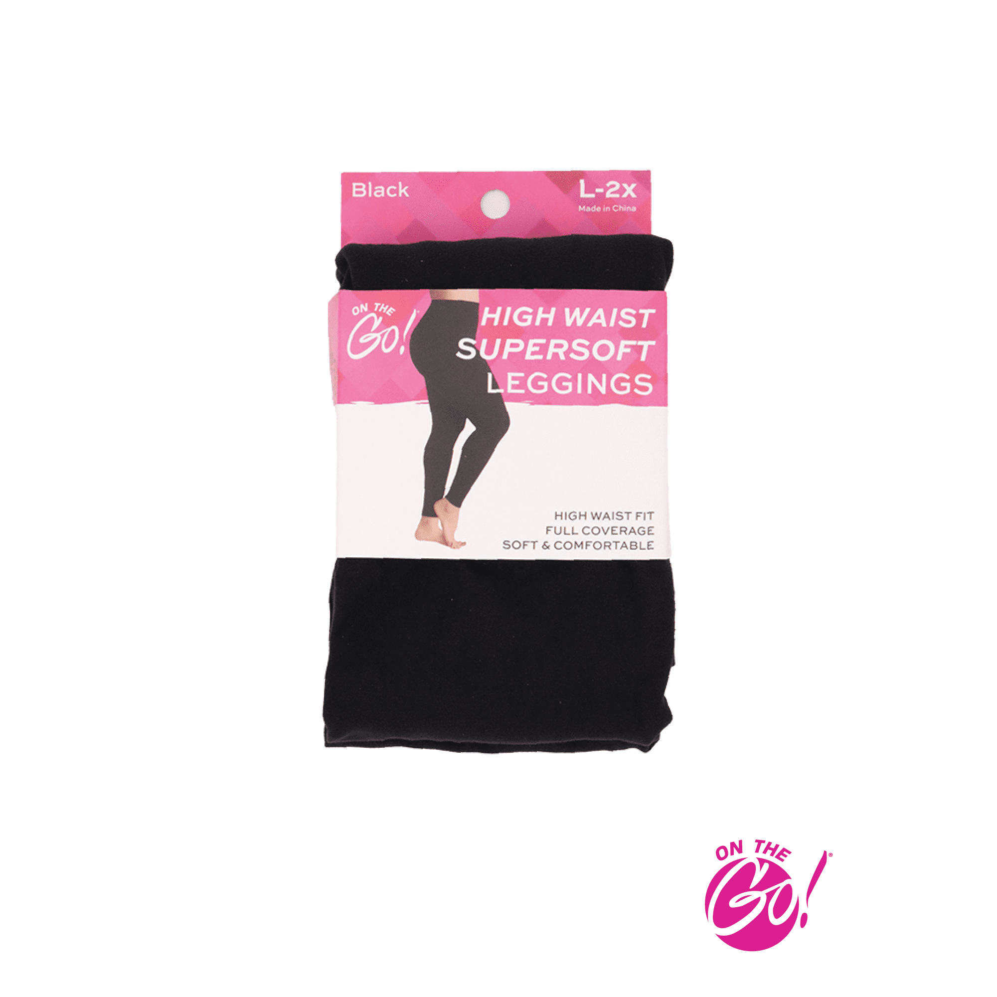 On the Go Women's High Waist Leggings (1 Pair, Black, Size L-2X) - SuperSoft Slimming Tummy Control Yoga Pants