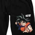 thumbnail image 2 of Dragon Ball Z Goku Combat Stance Men's Black Sleep Pajama Shorts-Medium, 2 of 7