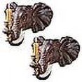 thumbnail image 3 of Design Toscano Applique Murale Éléphant - Ensemble de Deux, 12 Pouces, 3 of 4