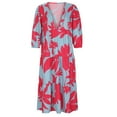 thumbnail image 3 of Pompotops Jupe Courte Imprimée pour Femmes Aguichant à Boutons Taille Jupe Longueur Genou Robe Midi Robe en Solde, 3 of 7