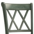 thumbnail image 3 of Weston Home Farmhouse Vintage Double X Solid Wood Counter Height Chair, Set of 2, Antique Sage, 3 of 7