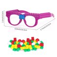 thumbnail image 4 of 12 Pcs DIY Building Bricks Glasses Building Blocks Games for Kids Creative Building Block Glasses Party Favors, Carnival Birthday Party Games Supplies, 4 of 6