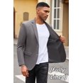 thumbnail image 3 of COOFANDY Mens Blazer Jacket Lightweight Suit Jacket Grey Casual Blazer Slim Fit Business Sport Coat, 3 of 6