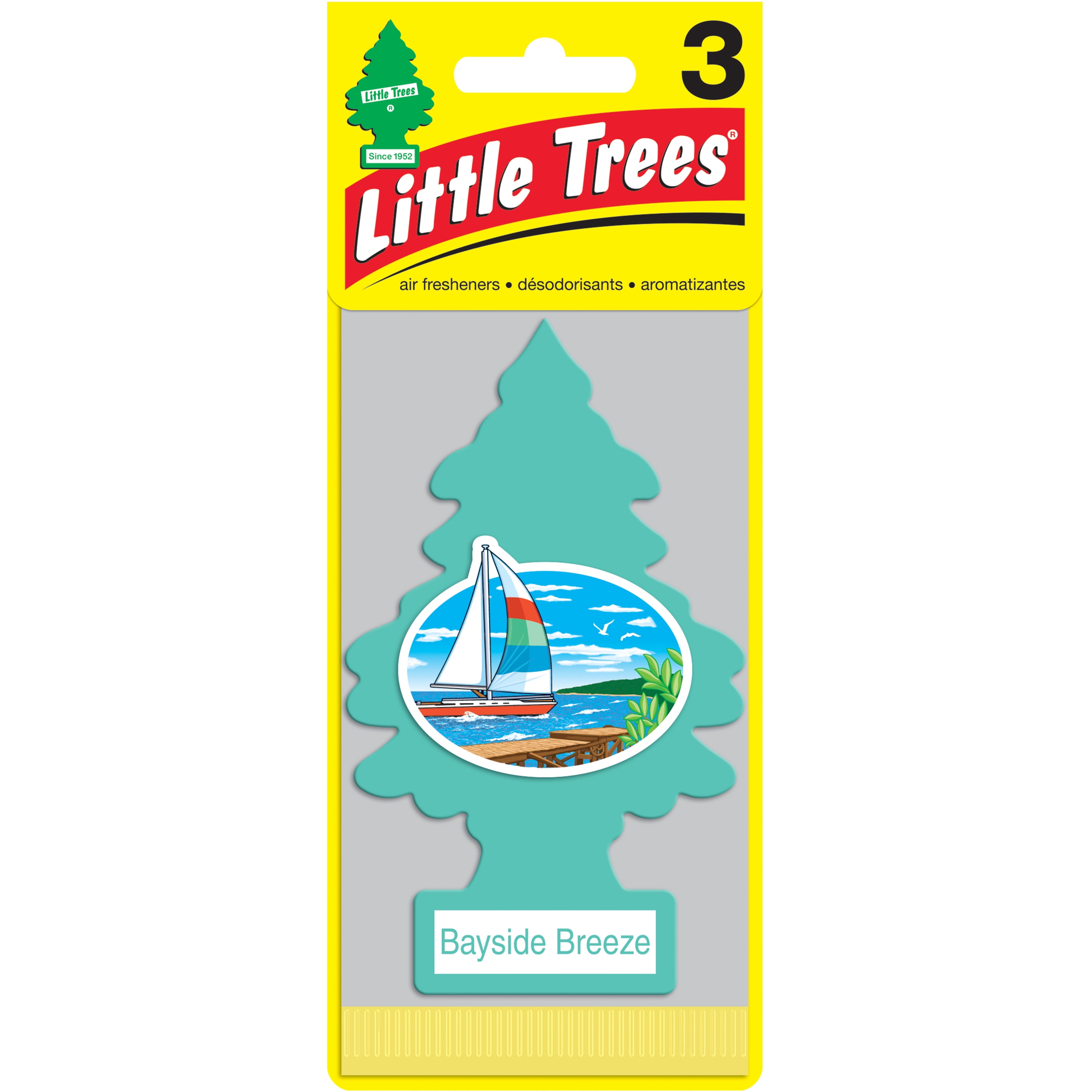 Little Trees Air Freshener Bayside Breeze Fragrance 3Pack Walmart