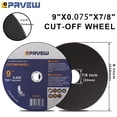 thumbnail image 2 of Cut Off Wheels PRVEW de 9 pulgadas, paquete de 10 unidades, para amoladora angular, 2 of 7