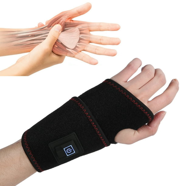 Fugacal Heating Wrist Brace 3 Gears Temperature Heat Wrist Hand Support