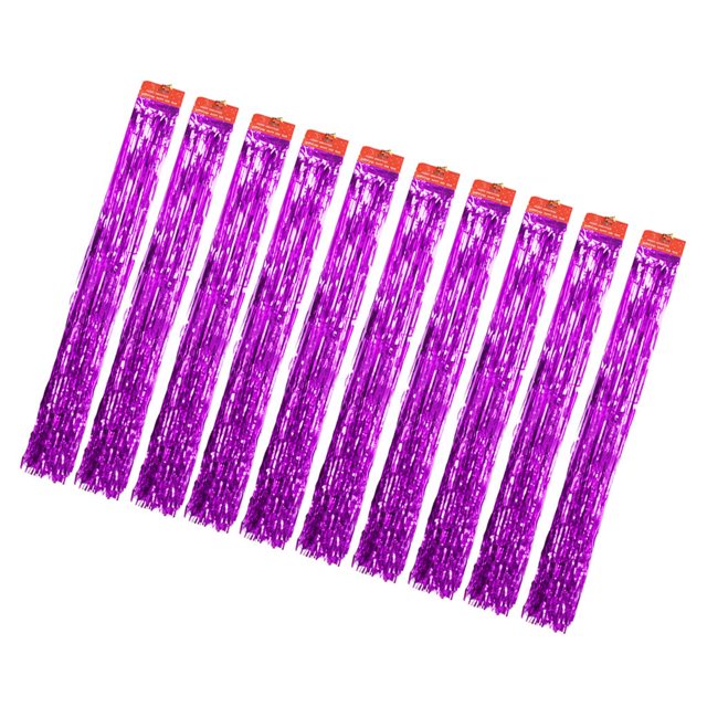 10x Multi Choose Shiny Tinsel Tassel Window Cortinas Decoración Para Fiestas Yuyangstore Papel de aluminio Cortinas