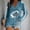 Blue, variant on Holzkary Football Sweatshirts for Women Game Day Heart Football Graphic Hoodies Pullover Crew Neck Long Sleeve Mom Shirts Rugby Sportswear with Distinctive Print Top Rugby Heart Print T Shirt Black L