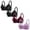Black, variant on Budget-Friendly! 4 Pack Kilaqueen Minimizer Bras for Women Breathable Mesh Full Coverage Bras Comfy Adjustable Straps No Underwire Bras