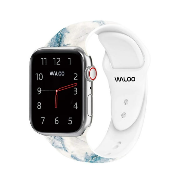 Waloo Marble Silicone Sport Replacement Band For All Apple Watch Series