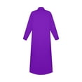 thumbnail image 3 of IYTR Men's Clergy Cassock Long Black Priest Robe Pastor Preacher Minister Clergyman Vestments Purple XXL, 3 of 4