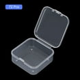 thumbnail image 3 of Uxcell 72Pcs Clear Small Plastic Storage Containers with Lids, Square Anti-Oxidation Boxes(2.2x2.17x0.79In), 3 of 6